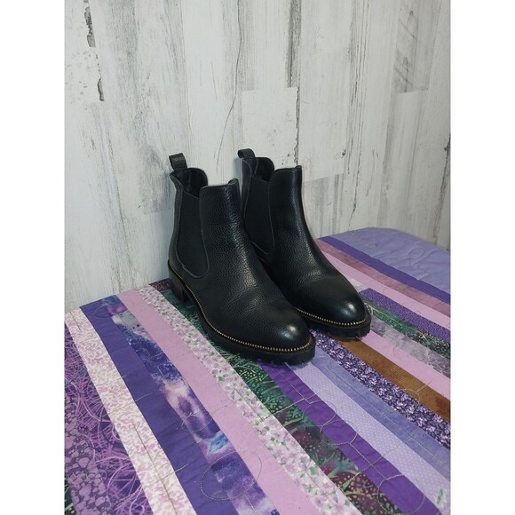 Fabianelli Women's Size 38 Black Leather Ankle Boots Made In Italy - Picture 1 of 11